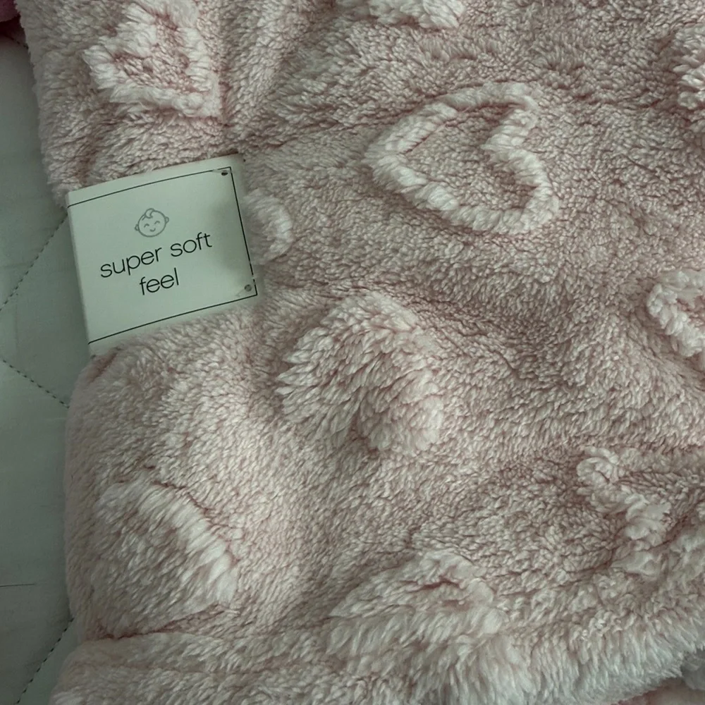 Pink Owl Kids bathrobe and blanket set 0-9months